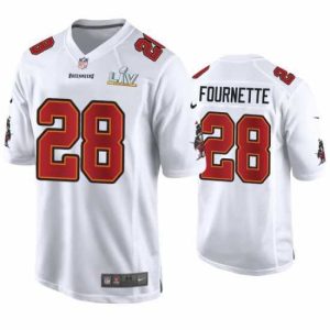 Exceptional Leonard Fournette Buccaneers White Super Bowl Lv Game Fashion Jersey