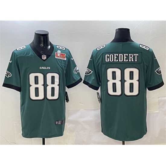Exceptional Philadelphia Eagles 88 Dallas Goedert Green 2025 Super Bowl LIX Patch New Vapor Untouchable Limited Stitched Football Jersey