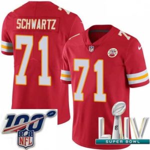 Exquisite 2020 Super Bowl LIV Nike Kansas City Chiefs #71 Mitchell Schwartz Red Team Color Vapor Untouchable Limited Player NFL Jersey