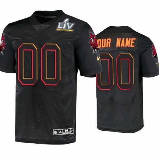 Exquisite Custom Tampa Bay Buccaneers Black Super Bowl Lv Jersey