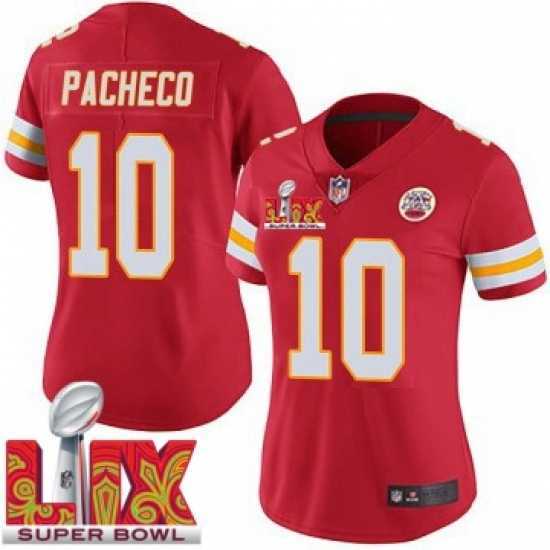 Exquisite Kansas City Chiefs Isiah Pacheco #10 Red 2024 2025 Super Bowl LIX F.U.S.E Stitched Jersey