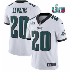 Exquisite Toddler Philadelphia Eagles 20 Brian Dawkins White Super Bowl LVII Patch Vapor Untouchable Limited Stitched Jersey