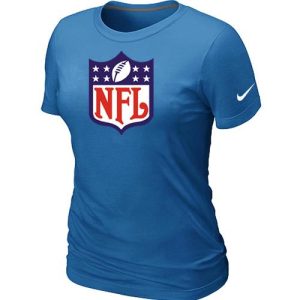 Exquisite Women's  NFL Logo NFL T Shirt Light Blue