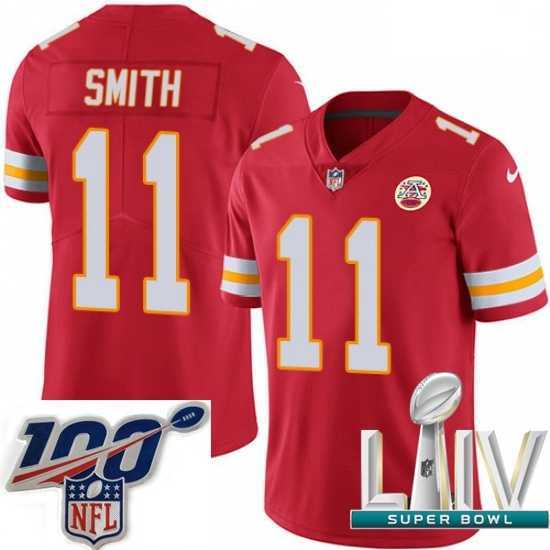 First - rate 2020 Super Bowl LIV Nike Kansas City Chiefs #11 Alex Smith Red Team Color Vapor Untouchable Limited Player NFL Jersey