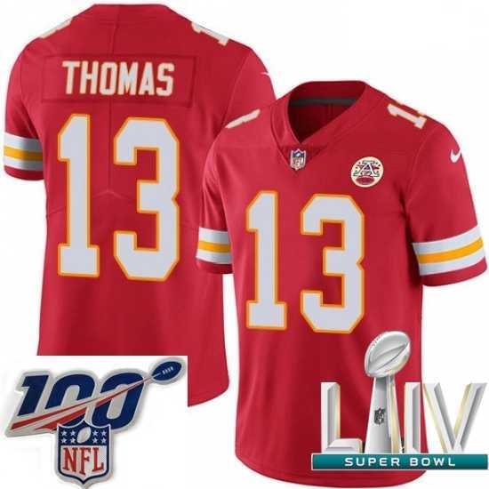 First - rate 2020 Super Bowl LIV Nike Kansas City Chiefs #13 De'Anthony Thomas Red Team Color Vapor Untouchable Limited Player NFL Jersey