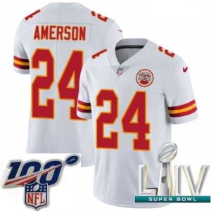 First - rate 2020 Super Bowl LIV Nike Kansas City Chiefs #24 David Amerson White Vapor Untouchable Limited Player NFL Jersey