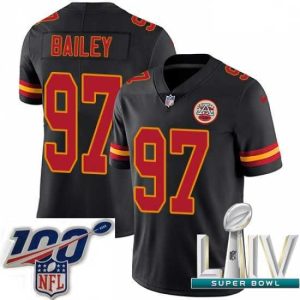 First - rate 2020 Super Bowl LIV Nike Kansas City Chiefs #97 Allen Bailey Limited Black Rush Vapor Untouchable NFL Jersey