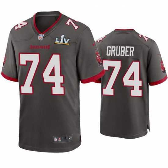First - rate Paul Gruber Buccaneers Pewter Super Bowl Lv Game Jersey