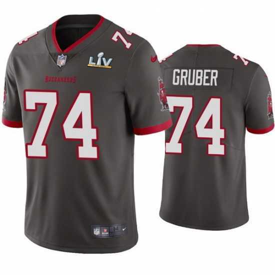 First - rate Paul Gruber Buccaneers Pewter Super Bowl Lv Vapor Limited Jersey