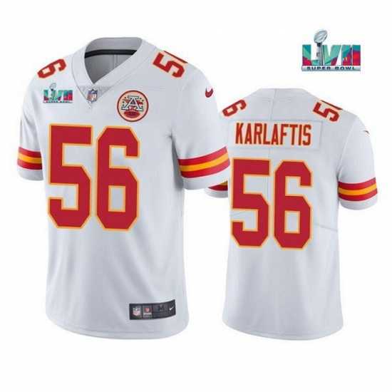 First - rate Toddler Kansas City Chiefs 56 George Karlaftis White Super Bowl LVII Patch Vapor Untouchable Limited Stitched Jersey