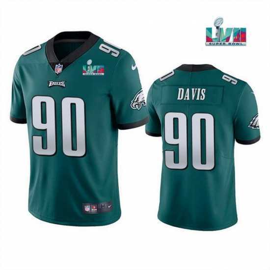 First - rate Toddler Philadelphia Eagles 90 Jordan Davis Green Super Bowl LVII Patch Vapor Untouchable Limited Stitched Jersey