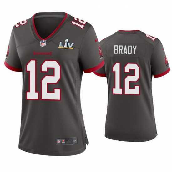 First - rate Tom Brady Buccaneers Pewter Super Bowl Lv Game Jersey