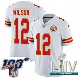 Gorgeous 2020 Super Bowl LIV Nike Kansas City Chiefs #12 Albert Wilson White Vapor Untouchable Limited Player NFL Jersey