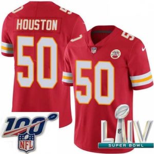Gorgeous 2020 Super Bowl LIV Nike Kansas City Chiefs #50 Justin Houston Red Team Color Vapor Untouchable Limited Player NFL Jersey