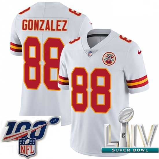 Gorgeous 2020 Super Bowl LIV Nike Kansas City Chiefs #88 Tony Gonzalez White Vapor Untouchable Limited Player NFL Jersey