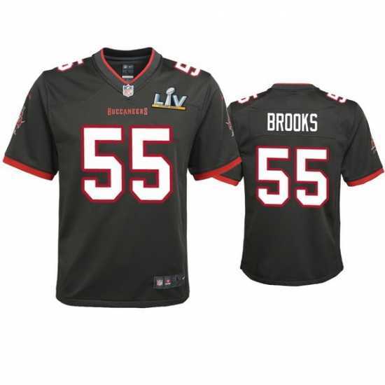 Gorgeous Derrick Brooks Buccaneers Pewter Super Bowl Lv Game Jersey