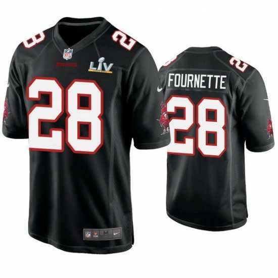 Gorgeous Leonard Fournette Buccaneers Black Super Bowl Lv Game Fashion Jersey