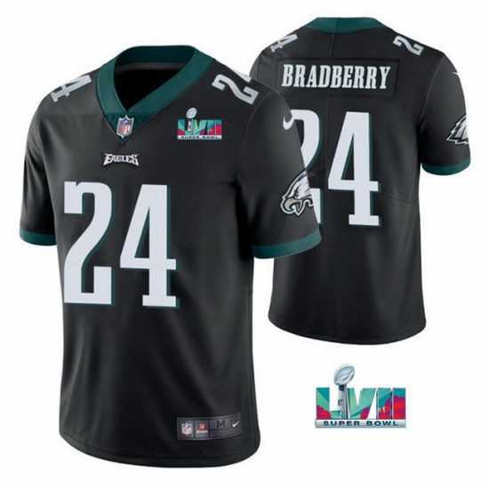 Gorgeous Toddler Philadelphia Eagles 24 James Bradberry Black Super Bowl LVII Vapor Untouchable Limited Stitched Jersey