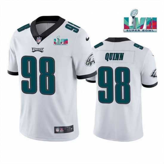 Gorgeous Toddler Philadelphia Eagles 98 Robert Quinn White Super Bowl LVII Vapor Untouchable Limited Stitched Jersey