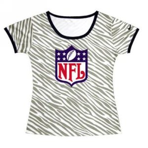 Gorgeous Women's NFL Sideline Legend Authentic Logo Zebra Stripes T Shirt