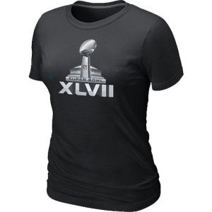 Gorgeous Women's NFL Super Bowl XLVII Logo T Shirt Black