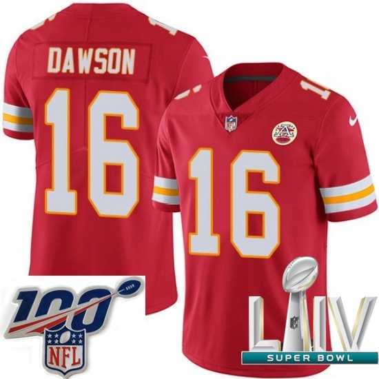 Magnificent 2020 Super Bowl LIV Nike Kansas City Chiefs #16 Len Dawson Red Team Color Vapor Untouchable Limited Player NFL Jersey
