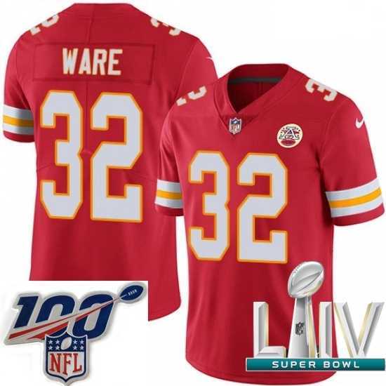 Magnificent 2020 Super Bowl LIV Nike Kansas City Chiefs #32 Spencer Ware Red Team Color Vapor Untouchable Limited Player NFL Jersey