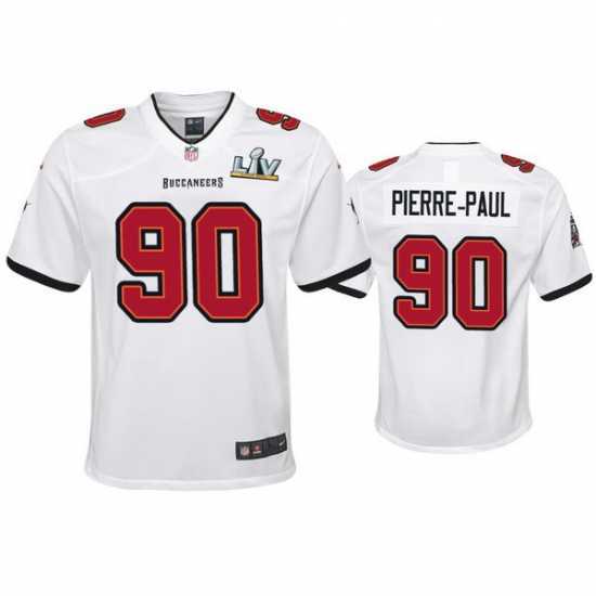 Magnificent Jason Pierre Paul Buccaneers White Super Bowl Lv Game Jersey