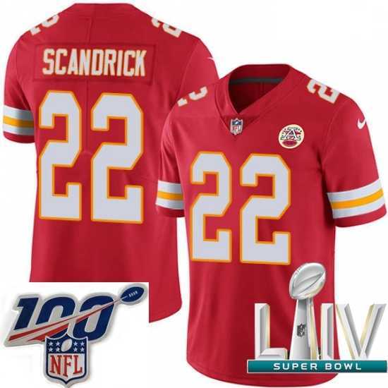 Outstanding 2020 Super Bowl LIV Nike Kansas City Chiefs #22 Orlando Scandrick Red Team Color Vapor Untouchable Limited Player NFL Jersey