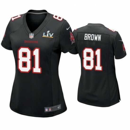 Outstanding Antonio Brown Buccaneers Black Super Bowl Lv Game Fashion Jersey