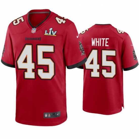 Outstanding Devin White Buccaneers Red Super Bowl Lv Game Jersey