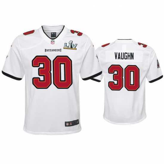 Outstanding Ke'Shawn Vaughn Buccaneers White Super Bowl Lv Game Jersey
