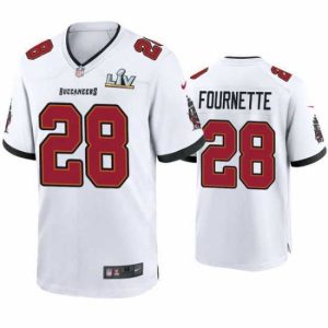Outstanding Leonard Fournette Buccaneers White Super Bowl Lv Game Jersey