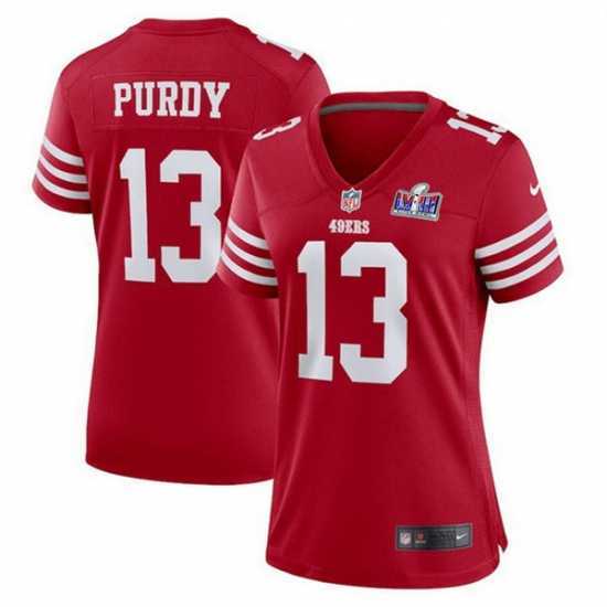 Outstanding San Francisco 49ers 13 Brock Purdy Red 2023 F.U.S.E Vapor Untouchable Limited Stitched Football 2024 Super Bowl LVIII Jersey