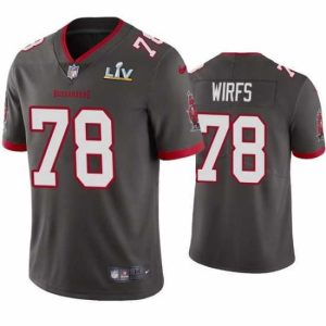Outstanding Tristan Wirfs Buccaneers Pewter Super Bowl Lv Vapor Limited Jersey
