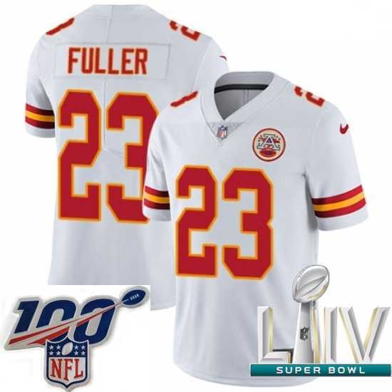 Premium 2020 Super Bowl LIV Nike Kansas City Chiefs #23 Kendall Fuller White Vapor Untouchable Limited Player NFL Jersey
