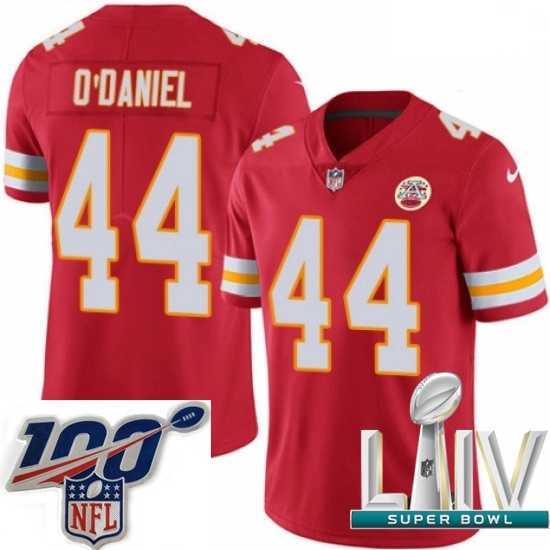 Premium 2020 Super Bowl LIV Nike Kansas City Chiefs #44 Dorian O'Daniel Red Team Color Vapor Untouchable Limited Player NFL Jersey