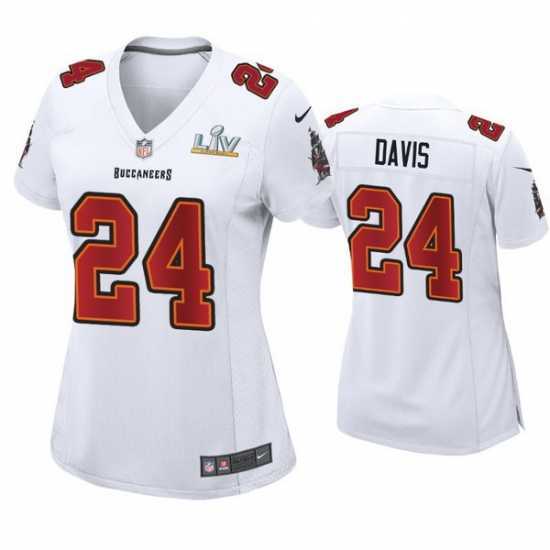Premium Carlton Davis Buccaneers White Super Bowl Lv Game Fashion Jersey
