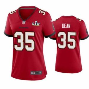Premium Jamel Dean Buccaneers Red Super Bowl Lv Game Jersey