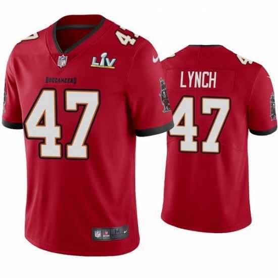 Premium John Lynch Buccaneers Red Super Bowl Lv Vapor Limited Jersey