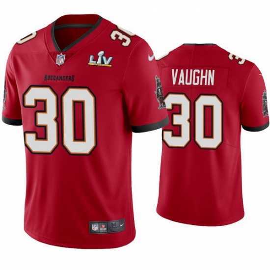 Premium Ke'Shawn Vaughn Buccaneers Red Super Bowl Lv Vapor Limited Jersey