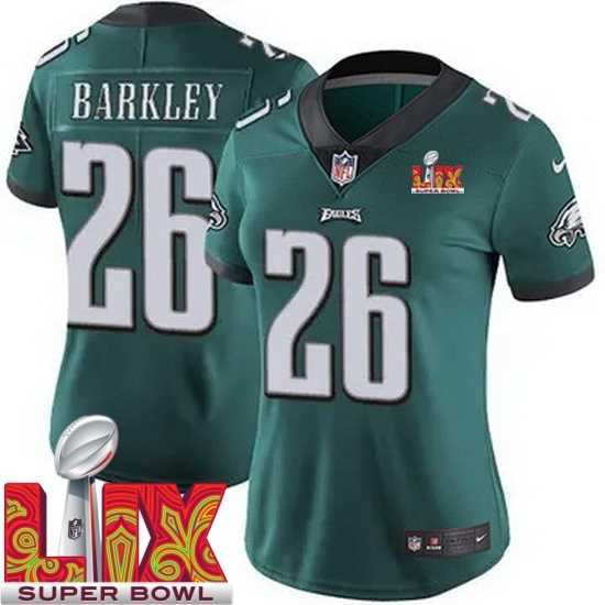 Premium Philadelphia Eagles Saquon Barkley #26 Green 2024 2025 Super Bowl LIX F.U.S.E Stitched NFL Jersey