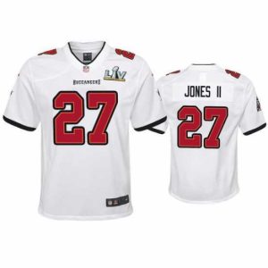 Premium Ronald Jones Ii Buccaneers White Super Bowl Lv Game Jersey