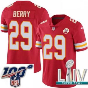 Splendid 2020 Super Bowl LIV Nike Kansas City Chiefs #29 Eric Berry Red Team Color Vapor Untouchable Limited Player NFL Jersey