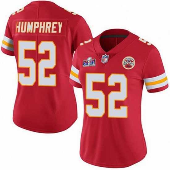 Splendid Kansas City Chiefs 52 Creed Humphrey Red Vapor Untouchable Limited Stitched Football 2024 Super Bowl LVIII Jersey