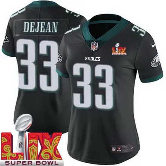 Splendid Philadelphia Eagles Cooper DeJean #33 Black 2024 2025 Super Bowl LIX F.U.S.E Stitched NFL Jersey