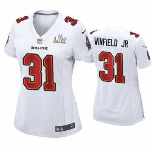 Stunning Antoine Winfield Jr. Buccaneers White Super Bowl Lv Game Fashion Jersey