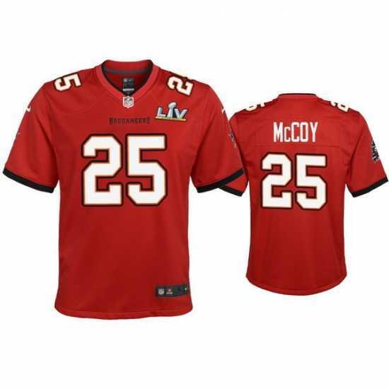 Stunning Lesean Mccoy Buccaneers Red Super Bowl Lv Game Jersey