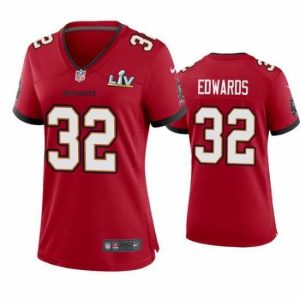 Stunning Mike Edwards Buccaneers Red Super Bowl Lv Game Jersey