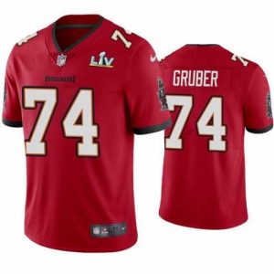 Stunning Paul Gruber Buccaneers Red Super Bowl Lv Vapor Limited Jersey